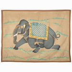 Elephant On Green Grass Tapestry - 31212733562926