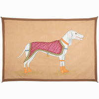 Dog With Red Cape Tapestry - High Quality Image of 