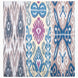 Color Made Indeterminate By Moonlight Medium Ikat Tapestry