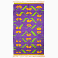 Purple Orange Murmur Rug - High Quality Image of 