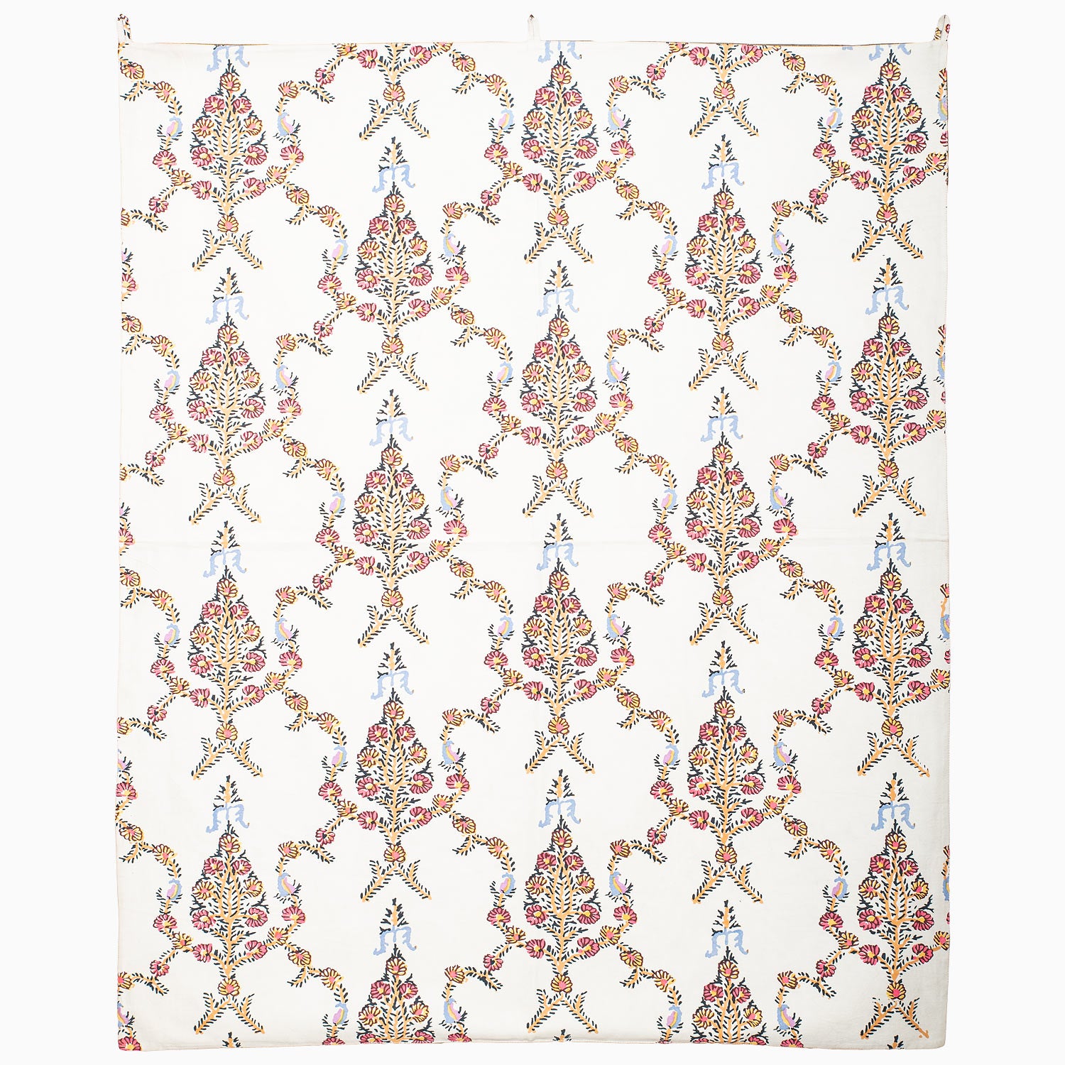 Gopis And Pink Lotus Tapestry