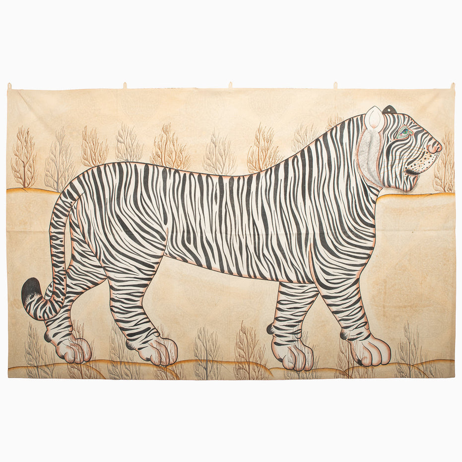 Right White Tiger Tapestry