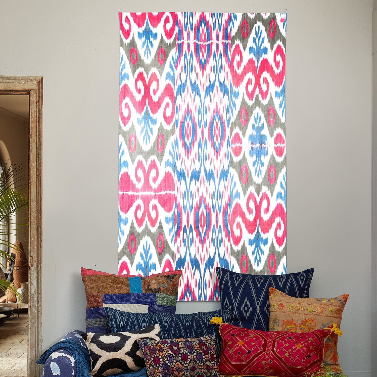 Back Inside That Moment Large Ikat Tapestry