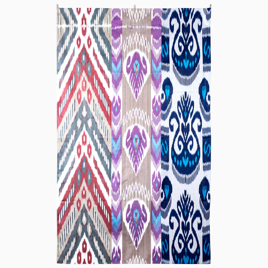 Moon Slipping In Large Ikat Tapestry