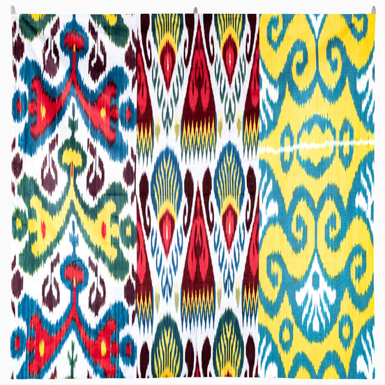 Larking About Together Medium Ikat Tapestry