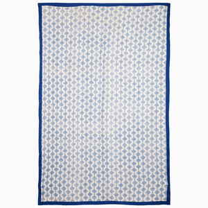 Soft Blues Make The Day Suzani Blanket