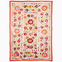 Hints Of Yellow Suzani Blanket - High Quality Image of 