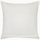 A white Indigo Elephant Decorative Pillow on a white background, made of cotton linen by John Robshaw.