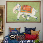 Elephant On Malachite Tapestry - 32019862814766