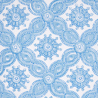 Akash Azure Organic Duvet Swatch - High Quality Image of 