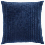 A hand quilted John Robshaw Velvet Indigo Quilt crafted by Indian artisans. - 30395667709998
