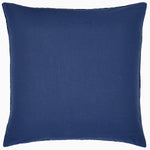 A John Robshaw hand-quilted Velvet Indigo Quilt pillow on a white background, created by Indian artisans. - 30395667644462