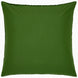 A hand-quilted Velvet Moss Quilt pillow on a white background, crafted by Indian artisans from the John Robshaw brand.