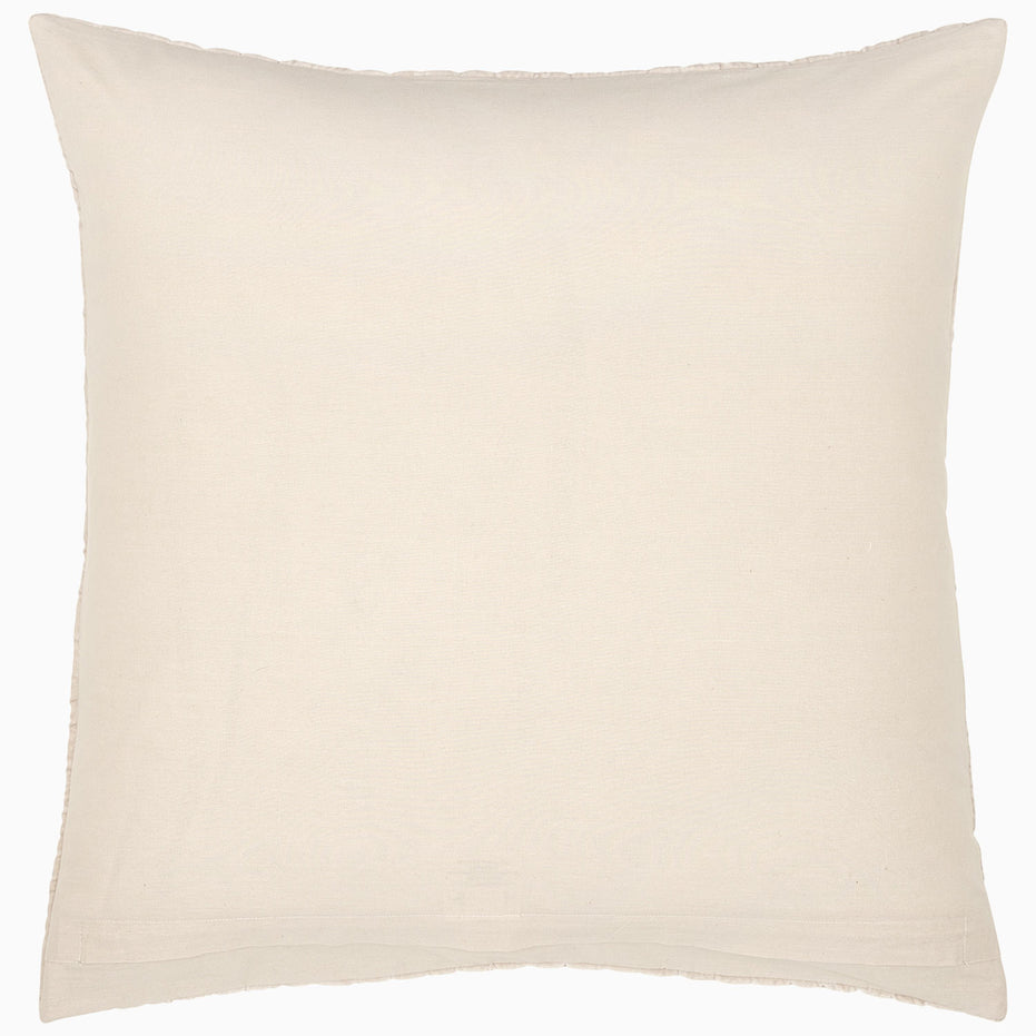 A soft Velvet Sand Quilt pillow on a white background by John Robshaw.
