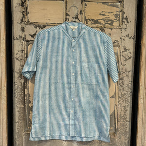 Aleppo Peacock Nehru Short Sleeve Shirt