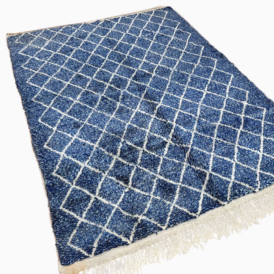 Blue Village Wool Rug