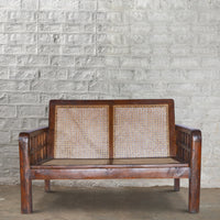 Loveseat With Grid Arms - High Quality Image of 