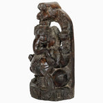 Vintage Wooden Ganesh Finely Carved - 30865780244526