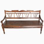 Anglo Indian Teak Bench - 30865785487406