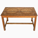 Anglo Indian Teak Inlaid Table - 30865769725998