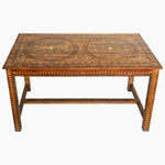Anglo Indian Teak Inlaid Table - 30865769791534