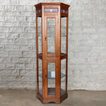 Wood and Glass Curio Cabinet - 31472271556654