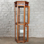 Wood and Glass Curio Cabinet - 31472271523886