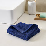 Maze Indigo Bath Towel - 32219807285294