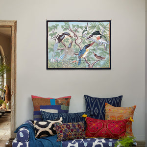 Kingfishers In A Tree Tapestry