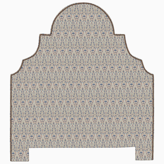 This Custom Dara Headboard by John Robshaw features an ornate pattern and is available for white glove delivery.