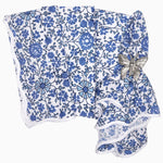 A Juri Indigo Napkins (Set of 4) with a butterfly on it. - 30797201276974