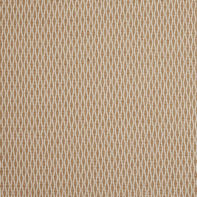 A Natesh Sand Performance Fabric with a geometric pattern, suitable for both indoor and outdoor use, by John Robshaw.