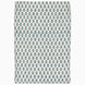 A white and blue blanket with a floral pattern made of Cala Sage Organic Sheets by John Robshaw.