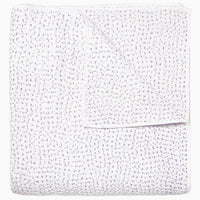 Organic Hand Stitched Lavender Quilt - High Quality Image of 