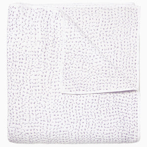 Organic Hand Stitched Lavender Quilt