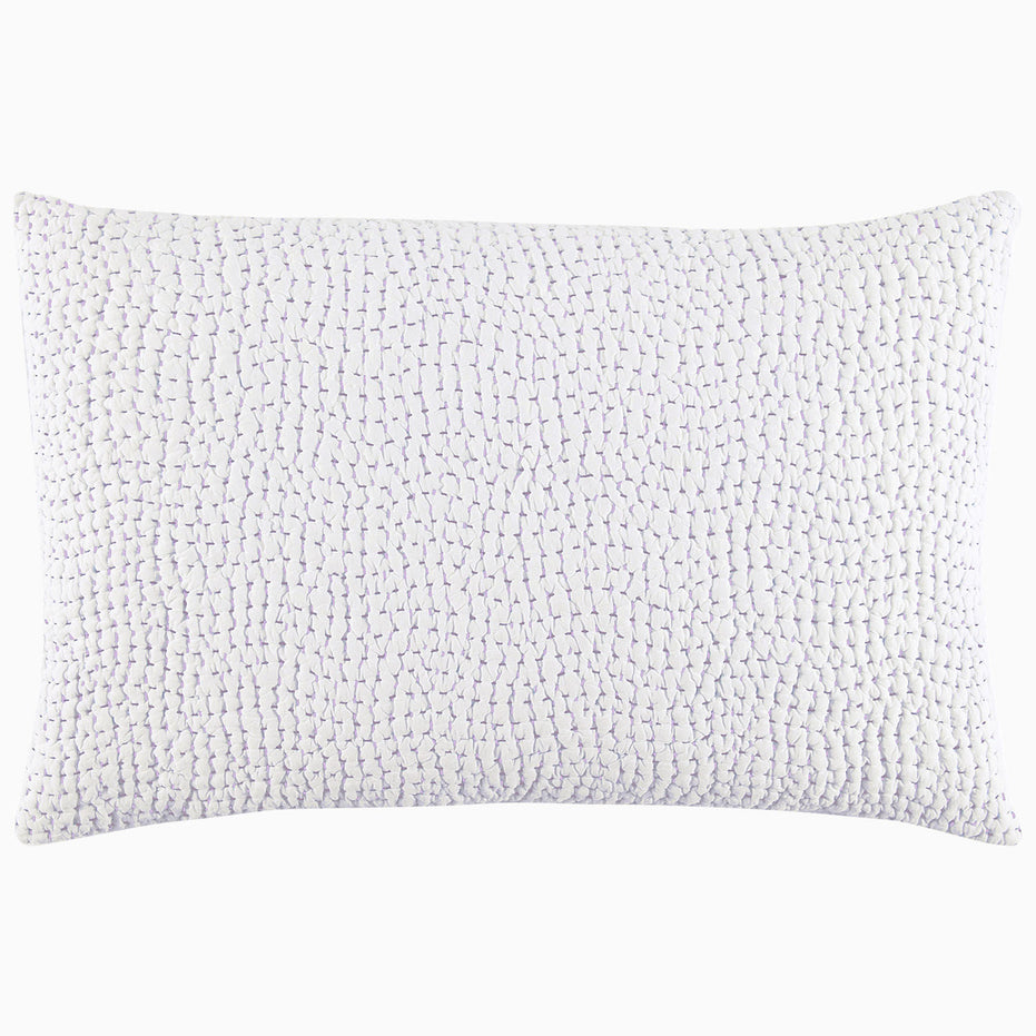 Organic Hand Stitched Lavender Sham