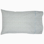 A Cala Sage Organic Sheets pillow with a geometric pattern by John Robshaw. - 30770420777006