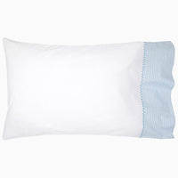 Cinde Cuff Light Indigo Organic Sheet Cases (Set of 2) - High Quality Image of 