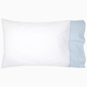 Cinde Cuff Light Indigo Organic Sheet Cases (Set of 2)