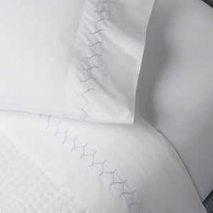 Stitched Lavender Organic Sheet Set