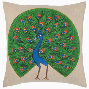 Majestic Peacock Decorative Pillow