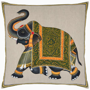 Spring Elephant Decorative Pillow