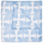 A unique Jaya Azure Quilt by John Robshaw, hand-printed on soft cotton voile fabric. - 30776230412334