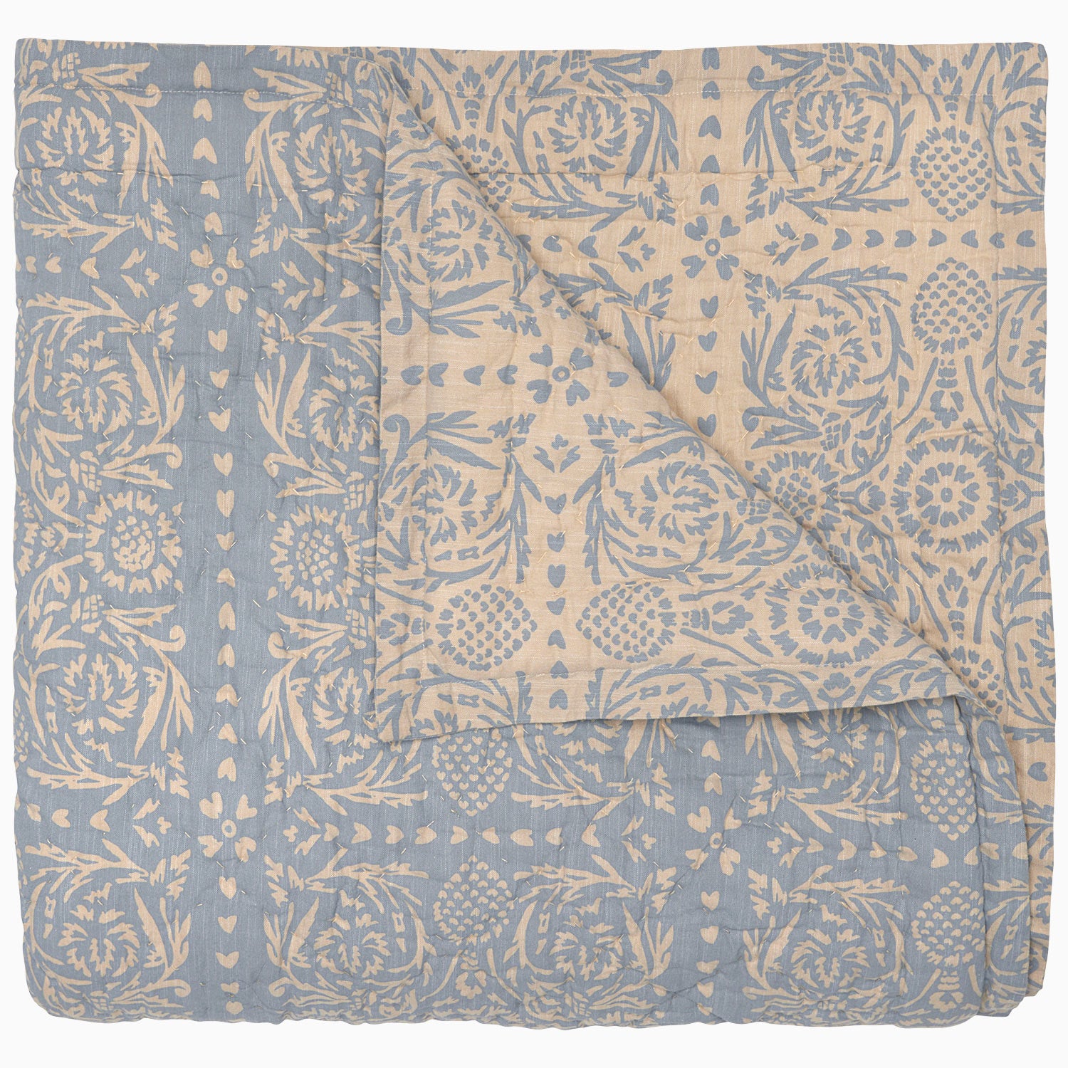 Raisa Slate Woven Quilt