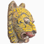 A John Robshaw Yellow Tiger Mask with India-inspired yellow and black paint. - 30497658634286