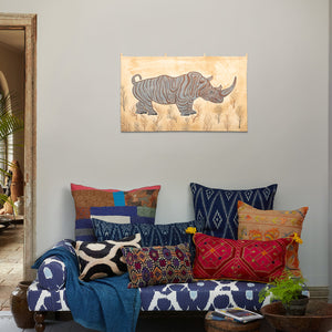 Rhino Abstract Tapestry