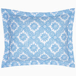 An Akash Azure Organic Duvet pillow sham made with organic cotton. - 30768951951406