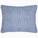 A Nandi Indigo Quilt pillow with simple stripes by John Robshaw.
