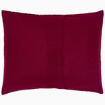 A John Robshaw Velvet Berry Quilt pillow on a white background. - 30395667415086