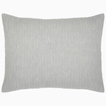 A Vivada Light Gray Woven Quilt with a cotton chambray coverlet on a white background. (Brand Name: John Robshaw) - 30776293097518